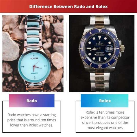 rado vs rolex price